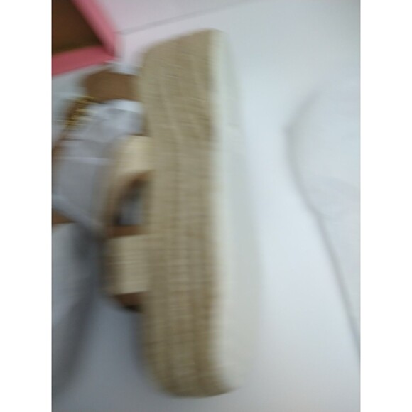 Sam & Libby Women's Corrinne Wedge Sandal, US 10 natural toffee strap criss cros - Picture 5 of 12